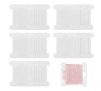 GZGXKJ 100 Pcs Blanc Bobine Plaque de Fil en Plastique Broderie Croix Canette Organiseur de Fil à Coudre pour Couture Bricolage