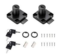GZGXKJ 2 Pcs Serrure de Tiroir de Bureau Serrure en Alliage Cylindre de Meuble avec 4 Clé universelle pour Bureau Boite aux Lettres Tiroir Placard