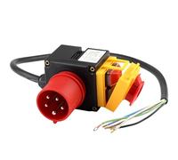 GZGXKJ Interrupteur éLectromagnétique éTanche Commutateur triphasé 400V | Interrupteur D'urgence avec Couverture Disjoncteur de Protection du pour Les Scies Table Perceuse électrique