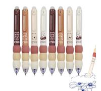 GZGXKJ Lot de 8 stylos effaçables à encre gel - Noir et bleu - Jolis stylos kawaii pour écrire, dessiner et prendre des notes - Encre rechargeable