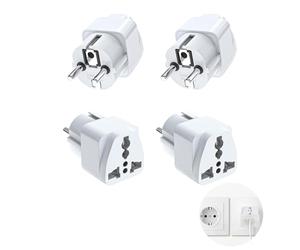 GZGXKJ Universal Adapter 4pcs Adaptateur Voyage Adaptateur Prise EU