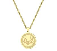 GZHENGZG Colliers pour hommes et bijoux pour femmes Déesse De La Chasse Symbole D’artémis Amulette Collier Pour Femmes Mythe De La Lune Mythologie Grecque Bijoux Cadeau