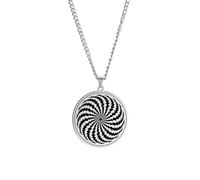 GZHENGZG Illusion Amulette Pendentif Collier Hypnose Talisman Géométrique Bijoux Cadeau pour Homme