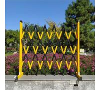 GZHENOZ Barrière de sécurité télescopique Mobile Extensible, barrière de Parking Mobile, barrière Ciseaux Pliable et Portable rétractable pour la Construction de Routes et de Gar