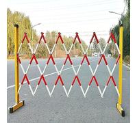 GZHENOZ Barrière Mobile Extensible Industrielle, barrière de Circulation Extensible, barrière de Parking Portable Facile à Assembler, clôture de Chantier pour Routes, garages et