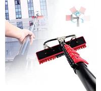 GZHENOZ Perche de Nettoyage de vitres de 3 à 12 m, pour Panneaux photovoltaïques et solaires, Brosse de Nettoyage pour Panneaux photovoltaïques de Toit, tête de Brosse de 35 cm (