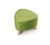 GZHENOZ Petit Tabouret à Trois Pieds en Bois Massif, Repose-Pieds, Tabouret de canapé, Banc en Bois, Banc à Chaussures Lavable de Style européen (Couleur : Vert)