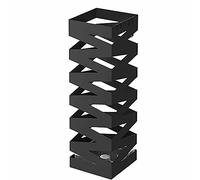 GZHENOZ Porte-Parapluie carré en métal pour Usage Domestique, Blanc et Noir, 17 x 17 x 48,5 cm