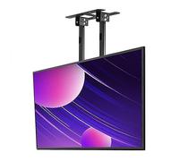 GZHENOZ Support de Montage TV réglable au Plafond - Élévateur électrique pour téléviseurs à Profil Bas de 60 à 100 Pouces, Support TV à Double Poteau réglable en Hauteur pour écr