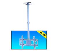 GZHENOZ Support de Plafond pour téléviseur, Support de télévision pouvant Supporter des écrans jusqu'à 50 kg/110 LB, Support télescopique inclinable et pivotant pour téléviseurs