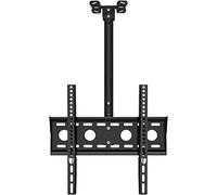 GZHENOZ Support Mural de Plafond pour téléviseurs à écran Plat de 32 à 50 Pouces, pivotant, inclinable et Extensible, Noir, avec Tige d'extension de 2 m et 3 m.