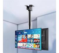 GZHENOZ Support Mural Double Face pour téléviseur au Plafond - Support inclinable et pivotant - Compatible avec Les téléviseurs de 50 à 75 Pouces (Poids Maximal : 50 kg par écran