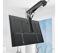 GZHENOZ Support Mural TV de Plafond réglable - Support TV motorisé Rabattable de 0 à 85°, système de Levage TV escamotable dissimulé, système de Levage électrique télescopique AV