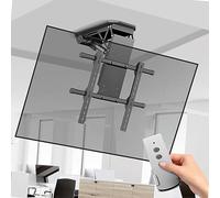 GZHENOZ Support Mural TV réglable au Plafond - Système de Levage TV Pliable et escamotable, Support Mural motorisé pour TV au Plafond, avec télécommande et Interrupteur, système