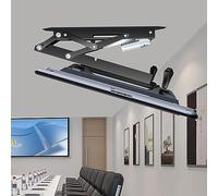 GZHENOZ Support Mural TV réglable au Plafond - Système de Levage TV Pliable et escamotable, Support Mural motorisé pour TV au Plafond, avec télécommande et Interrupteur, système