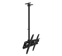 GZHENOZ Support TV Mural et Plafond, inclinable et pivotant, Compatible avec la Plupart des écrans LED de 40 à 70 Pouces, Support de Poteau TV pouvant Supporter jusqu'à 99 LB