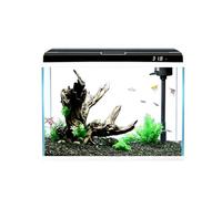 GZHERVICES Aquarium avec Commandes Tactiles, Cuve en Verre Trempé Transparent, Thermomètre Numérique, Éclairage LED Réglable pour Plantes Et Système De Filtration Silencieux(600x345x505mm)