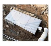 GZHERVICES Bac à Graisse Commercial en Acier Inoxydable 304, intercepteur à entrée latérale, Installation souterraine/en Surface, pour Cuisine de Restaurant(80x40x40cm)