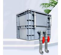 GZHERVICES Boîte De Filtration Externe pour Circulation d'eau, Filtre pour Aquarium avec Compartiment De Rangement, Système De Circulation d'eau pour Bassin À Poissons (à Monter Soi-même)(30x20x24cm)