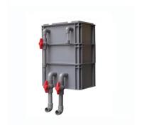 GZHERVICES Boîte De Filtration pour Aquarium, Récipient De Stockage pour Aquarium, Filtre Externe À Cascade pour Bassins À Poissons, Filtration Multi-étapes, Purification Et Oxygénation(40x30x61cm)
