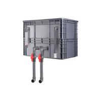 GZHERVICES Filtre pour Aquarium, Grand Filtre Externe avec Cascade Et Débit d'eau Réglable, Système De Circulation d'eau pour Bassin À Poissons, Kit De Filtration pour Grand Bassin(40x30x28cm)