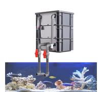 GZHERVICES Kit De Filtration pour Grand Aquarium avec Cascade Et Filtre Externe À Débit Réglable, Système De Circulation d'eau Externe À Monter Soi-même pour Aquariums Et Bassins(40x30x44cm)