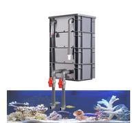 GZHERVICES Kit De Filtration pour Grand Aquarium avec Cascade Et Filtre Externe À Débit Réglable, Système De Circulation d'eau Externe À Monter Soi-même pour Aquariums Et Bassins(30x20x44cm)