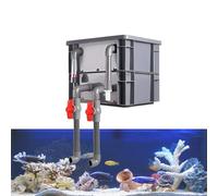 GZHERVICES Kit De Filtration pour Grand Aquarium avec Cascade Et Filtre Externe À Débit Réglable, Système De Circulation d'eau Externe À Monter Soi-même pour Aquariums Et Bassins(40x30x28cm)