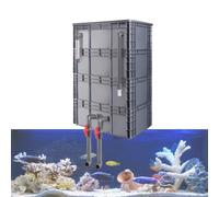 GZHERVICES Kit De Filtration pour Grand Aquarium avec Cascade Et Filtre Externe À Débit Réglable, Système De Circulation d'eau Externe À Monter Soi-même pour Aquariums Et Bassins(60x40x88cm)