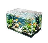 GZHERVICES Lot De 1 Couvercle Saut pour Aquarium (avec Trous D'aération), Couvercle pour Aquarium, Couvercle Transparent, Empêche Les Poissons De Sauter Hors De L'aquarium(80x35cm)