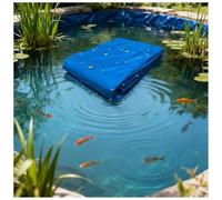 GZHERVICES Membrane pour Bassin De Piscine, Membrane Imperméable De Haute Qualité Membrane Flexible pour Bassin Film Imperméable, Léger Et Portable, Aménagement Paysager Renforcé(Blue,4x12m)