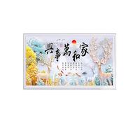 GZHERVICES Panneau Chauffant Mural avec Thermostat, convecteur 500 W, décoration Murale colorée, Peinture Chinoise, idéal pour Les pièces de 4 à 6 m²(B)