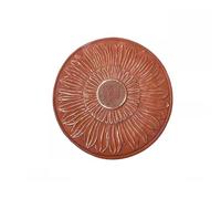 GZHERVICES Pas Japonais Tournesol pour Jardin, Galets De Rivière Polis pour Décoration De Jardin, Pas Japonais De 13,78 Pouces De Diamètre, Pierres Décoratives pour Jardins Et Allées(Brun)