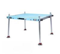 GZHERVICES Quai De Pêche Tout-Terrain/pour Eaux Profondes, Plate-Forme De Pêche, Plate-Forme De Pêche Pliable Et Légère (avec Trou pour Parasol), Idéale pour Pêcher Depuis Le Rivage(100x100x110cm)