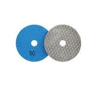 GZHXF 1 tampon de polissage diamanté électrolytique de 2 à 6 pouces, for élimination rapide du carrelage, du verre, du béton, de la pierre et du métal, grain 60, 100, 200, 400