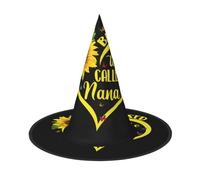 GZHYHAKAN Blessed To Be Called Nana Chapeau d'Halloween imprimé tournesol pour fêtes, carnavals et jeux de rôle - Léger et confortable