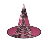 GZHYHAKAN Chapeau d'Halloween amusant imprimé squelette humain pour fêtes, carnavals, jeux de rôle - léger, confortable