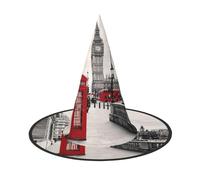 GZHYHAKAN Red Phone Booth London Street Print Halloween Chapeau pour fêtes, carnavals, jeux de rôle - Léger et confortable