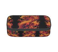 GZHYHAKAN Trousse à crayons avec motif dragon chinois - Résistant aux rayures - Solution de rangement multifonction pour l'école, le travail et les voyages
