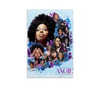 GZHYMXOZ Angie Stone - Impression sur toile avec chanteur exceptionnel et groupe incroyable - Décoration murale pour chambre à coucher - 40 x 60 cm - Style sans cadre