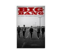 GZHYMXOZ Bigbang - Impression sur toile avec chanteur exceptionnel et groupe incroyable - Décoration murale pour chambre à coucher, 40 x 60 cm, sans cadre