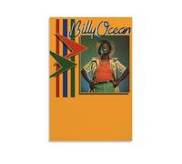 GZHYMXOZ Billy Ocean - Impression sur toile avec chanteur et groupe incroyable, décoration murale pour chambre à coucher, 40 x 60 cm, sans cadre