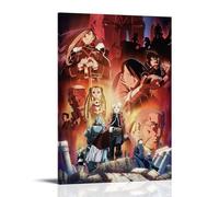 GZHYMXOZ Fullmetal Alchemist Poster sur toile de dessin animé classique - Décoration murale pour chambre à coucher - 50 x 75 cm - Style cadre