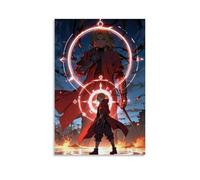 GZHYMXOZ Fullmetal Alchemist Poster sur toile de dessin animé classique sans cadre pour chambre à coucher 40 x 60 cm