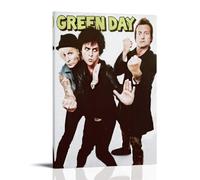 GZHYMXOZ Green Day - Impression sur toile « Outstanding Singer And Amazing Band » - Décoration murale pour chambre à coucher - 30 x 45 cm - Style cadre