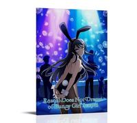 GZHYMXOZ Impression sur toile Rascal Does Not Dream of Bunny Girl Senpai - Décoration murale pour chambre à coucher - 20 x 30 cm - Style classique