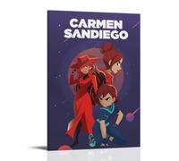 GZHYMXOZ Poster sur toile Carmen Sandiego - Décoration murale classique - Décoration murale pour chambre à coucher - 20 x 30 cm - Style cadre