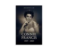 GZHYMXOZ Poster sur toile Connie Francis avec chanteur exceptionnel et groupe incroyable - Décoration murale pour chambre à coucher - 60 x 90 cm - Sans cadre