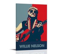 GZHYMXOZ Poster Willie Nelson Outstanding Singer And Amazing Band - Art mural décoratif pour chambre à coucher - 50 x 75 cm - Style cadre