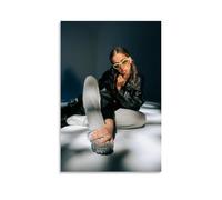 GZHYMXOZ Tate McRae - Poster sur toile avec chanteur exceptionnel et groupe incroyable - Décoration murale pour chambre à coucher - 50 x 75 cm - Style sans cadre